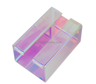 Plexiglass box supplier custom color acrylic napkin holder box BTB-227