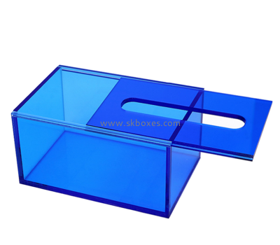 Perspex box manufacturer custom acrylic facial tissue dispenser holder box BTB-229