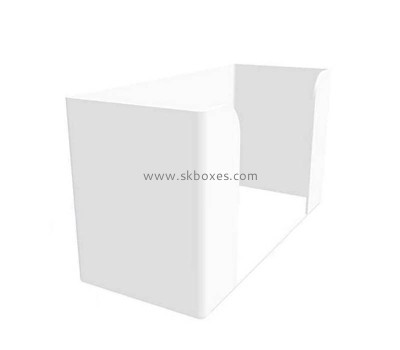 Perspex boxes supplier custom acrylic folded paper towel holder BTB-223