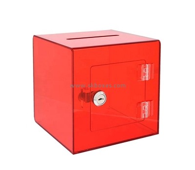 Acrylic box manufacturer custom plexiglass voting box lucite election box BBS-764