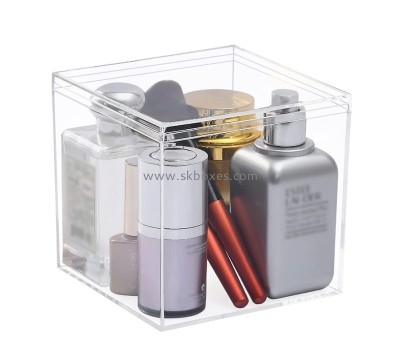 Plexiglass box manufacturer custom acryilc skincare products storage box BMB-203