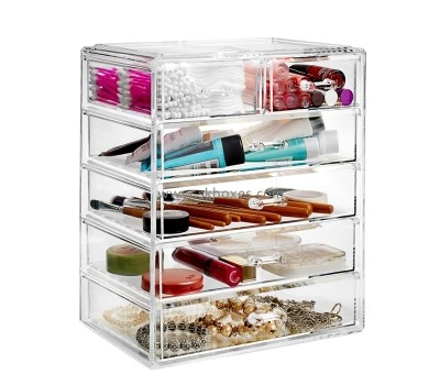 Plexiglass products manufacturer custom acrylic makeup drawer organizer box BMB-209