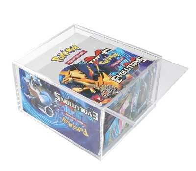 Acrylic manufacturer custom plexiglass display case box for pokemon booster boxes BSC-098