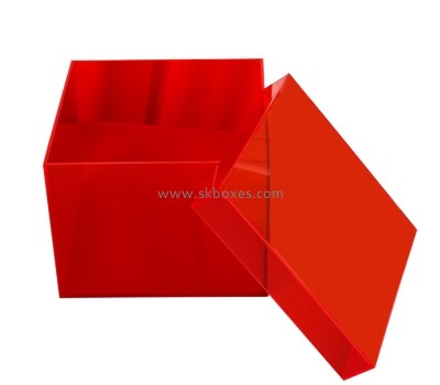 Plexiglass box manufacturer custom acrylic square storage container with lid BSC-110