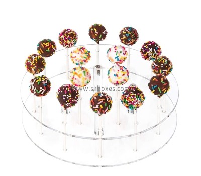 Perspex products manufacturer custom acrylic cake pop display stand holder BFD-041