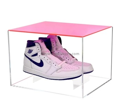Custom design clear acrylic shoe box BSB-001