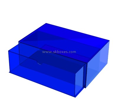 China plexiglass supplier custom acrylic shoe drawer box BSB-028