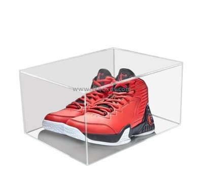 Acrylic boxes supplier custom perspex sports shoes display box BSB-031