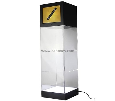 OEM supplier customized acrylic curio cabinet lighting perspex display cabinet BLD-030