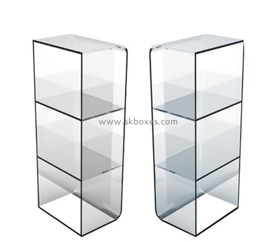 Lucite item manufacturer custom acrylic 3 tier acrylic showcase for collectibles BDC-2375