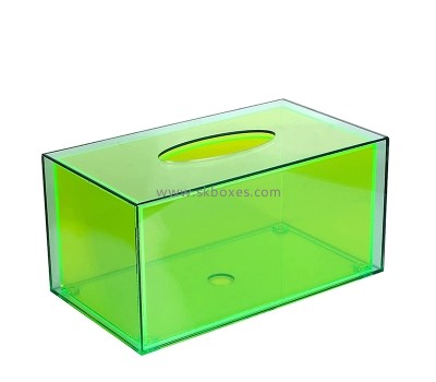 China perspex manufacturer custom plexiglass facial tissue paper holder box BTB-235