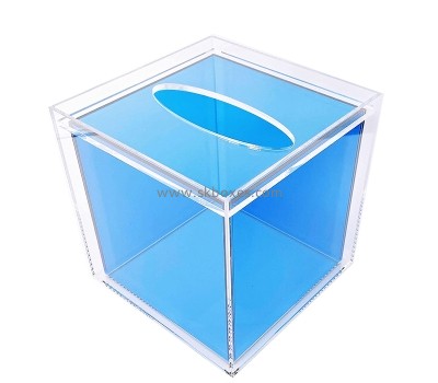 Plexiglass display manufacturer custom acrylic tissue paper holder box BTB-236