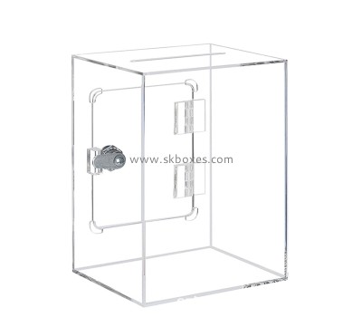 China perspex manufacturer custom plexiglass suggestion collection box BBS-780