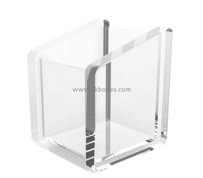 Perspex products supplier custom acrylic makeup brush holder cup organizer BMB-222