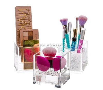 Perspex item supplier custom acrylic makeup organizer box BMB-224
