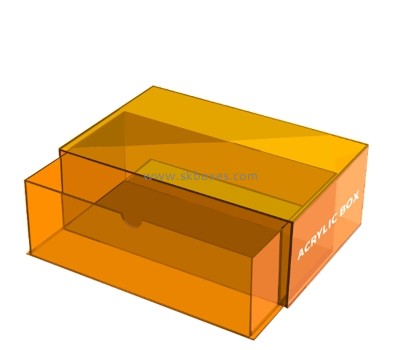 Lucite products supplier custom acrylic desktop drawer organizer box BSC-117