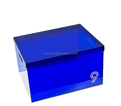 Lucite item manufacturer custom acrylic dustproof organizer box BSC-118