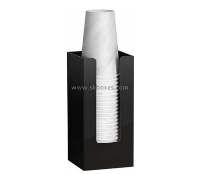 Plexiglass item supplier custom acrylic coffee cup dispenser for coffee shop restaurant BFD-050
