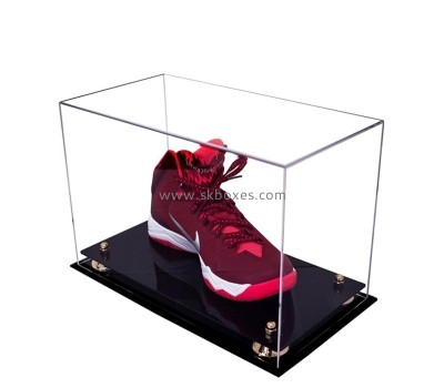 Plexiglass box manufacturer custom acrylic dustproof gym shoes show case BSB-038