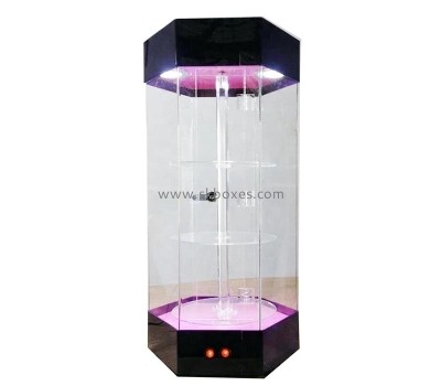 China acrylic manufacturer custom plexiglass LED display cabinet BLD-053