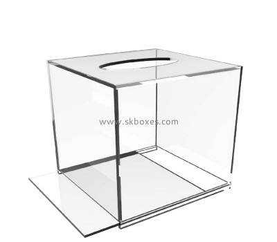 China plexiglass manufacturer custom acrylic facial tissue dispenser box BTB-241
