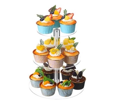 Plexiglass item manufacturer custom acrylic 3 tier cupcake stand tower BFD-057