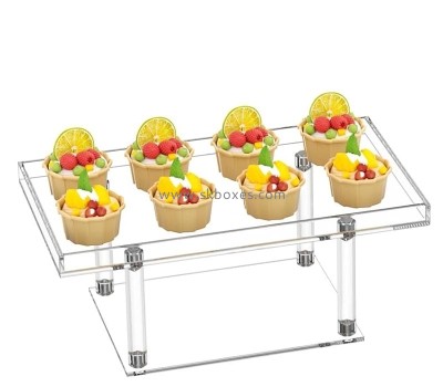 Perspex item supplier custom acrylic dessert serving tray for party BFD-062
