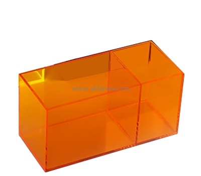 Custom translucent orange acrylic storage box BSC-133