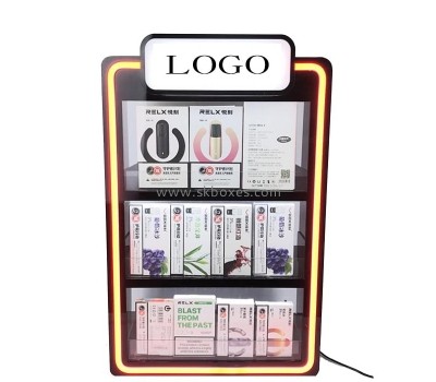 Custom acrylic atomizer e-cigarette luminous retail cabinet BLD-069