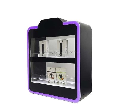 Custom acrylic 2 tiers retail LED display cabinet BLD-083