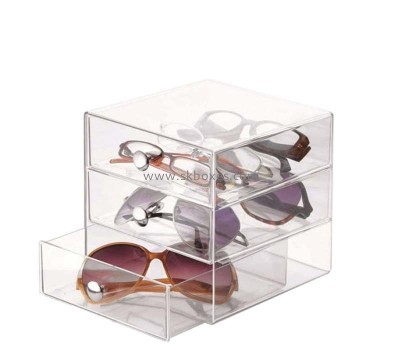 Custom acrylic sunglasses drawers display box BDC-2405