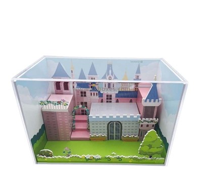 Custom acrylic castle display box BDC-2407