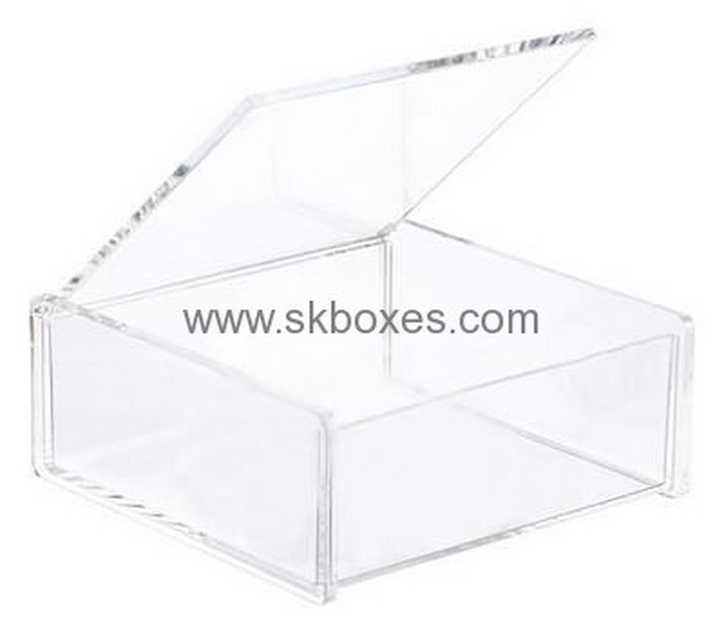 Box manufacturer customize clear plastic display cases acrylic display box with lid BDC-230