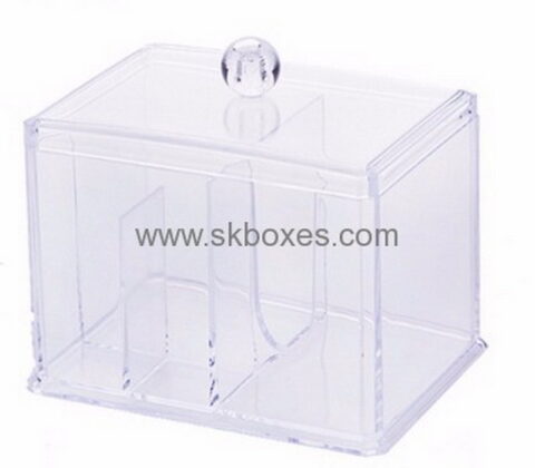 Box factory customized square plastic cotton pad box BDC-287