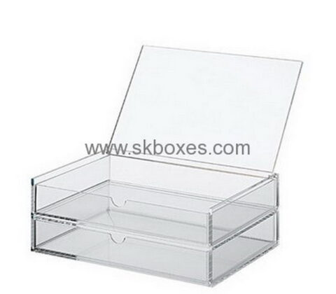 Plastic manufacturers custom clear acrylic drawer display box BDC-786