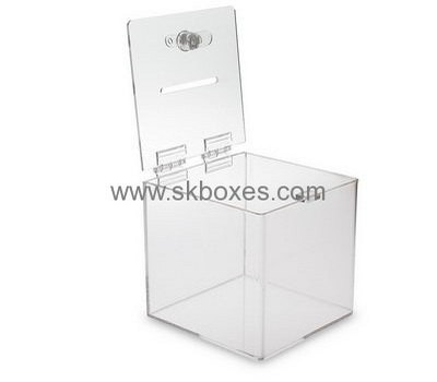Bespoke lucite clear donation boxes BBS-374