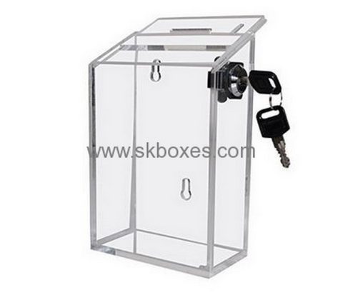 Bespoke clear acrylic ballot box BBS-395