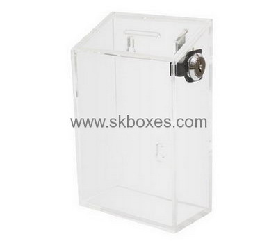 Bespoke clear large acrylic ballot box BBS-396