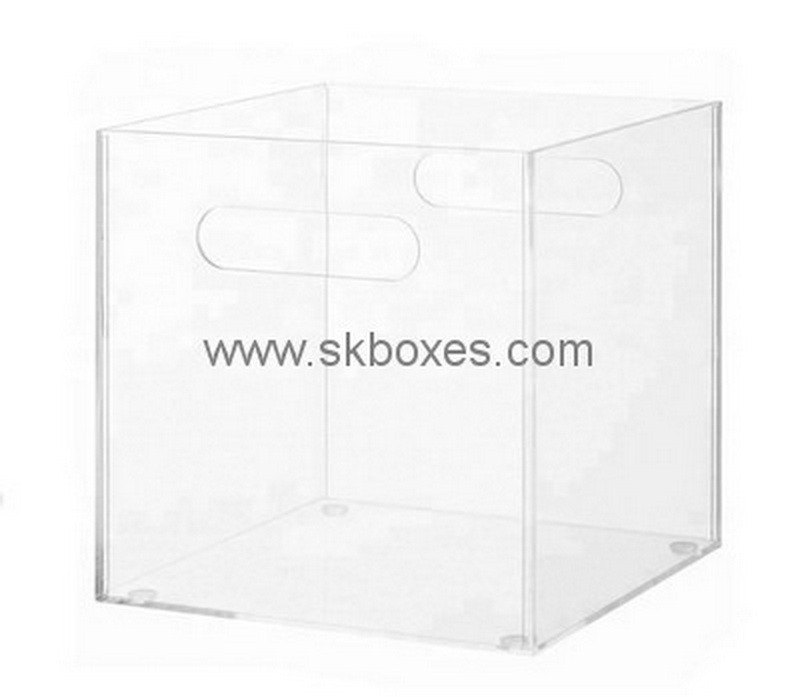 Customize acrylic storage box with handle BDC-1677
