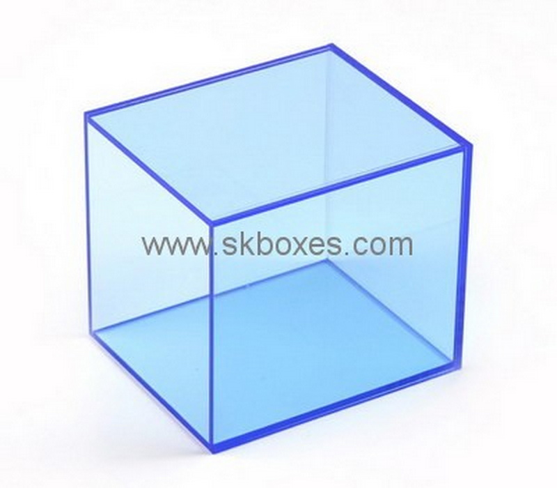 Custom blue acrylic display case BDC-1947