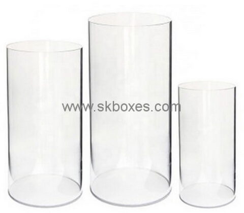Custom round clear acrylic box BDC-2009