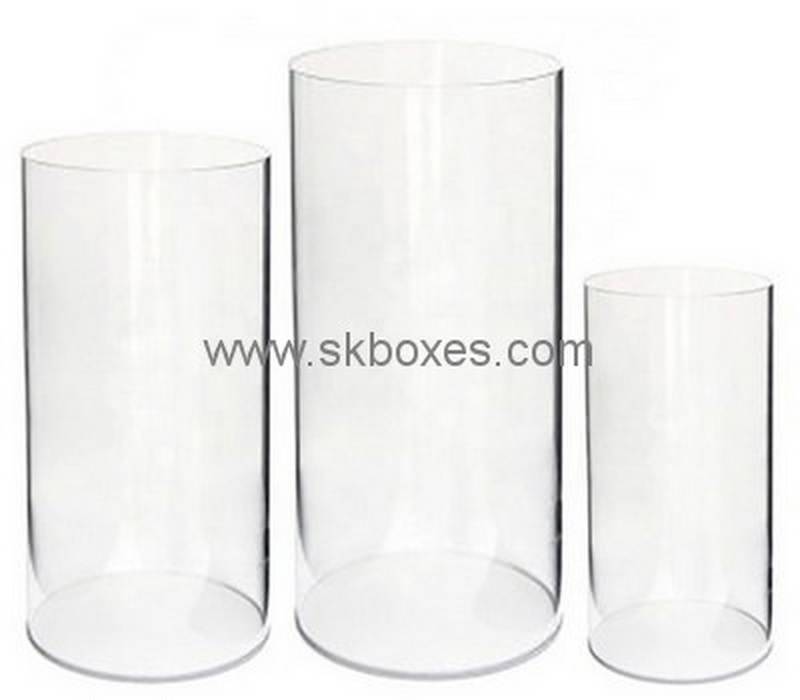 Custom round clear acrylic box BDC-2009