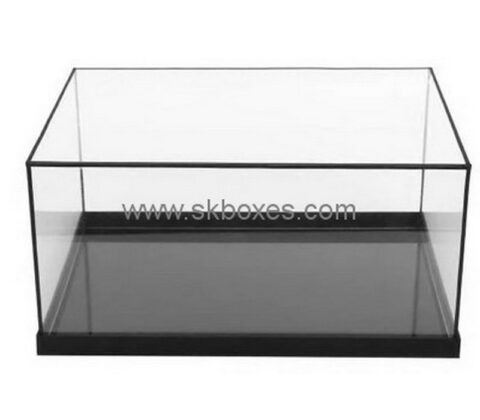 Custom acrylic display case with black base BDC-2029
