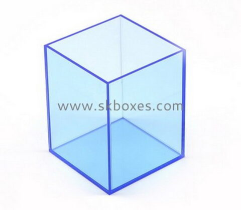 Custom blue acrylic display box BDC-2203