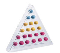 Wholesale custom acrylic multi tiers macarons triangle display box