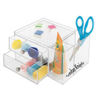 Wholesale custom acrylic tabletop drawer storage box