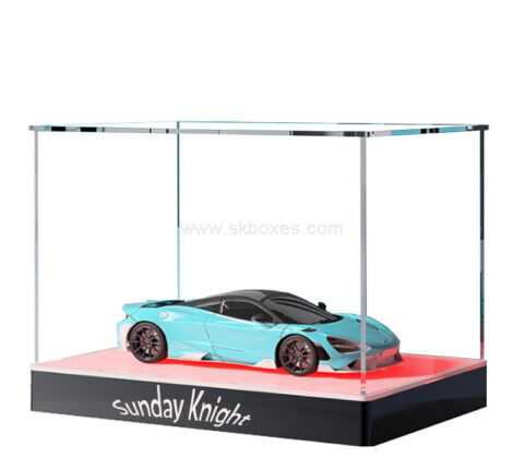 Wholesale custom acrylic diecast car LED display box