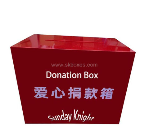 Custom acrylic donation box