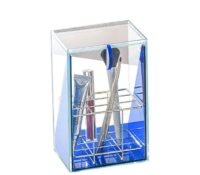 Wholesale custom acrylic makeup brush holder BMB-293 Wholesale custom acrylic makeup brush holder