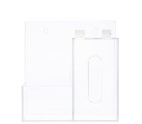 Custom acrylic wall hand sanitizer disposable masks holder